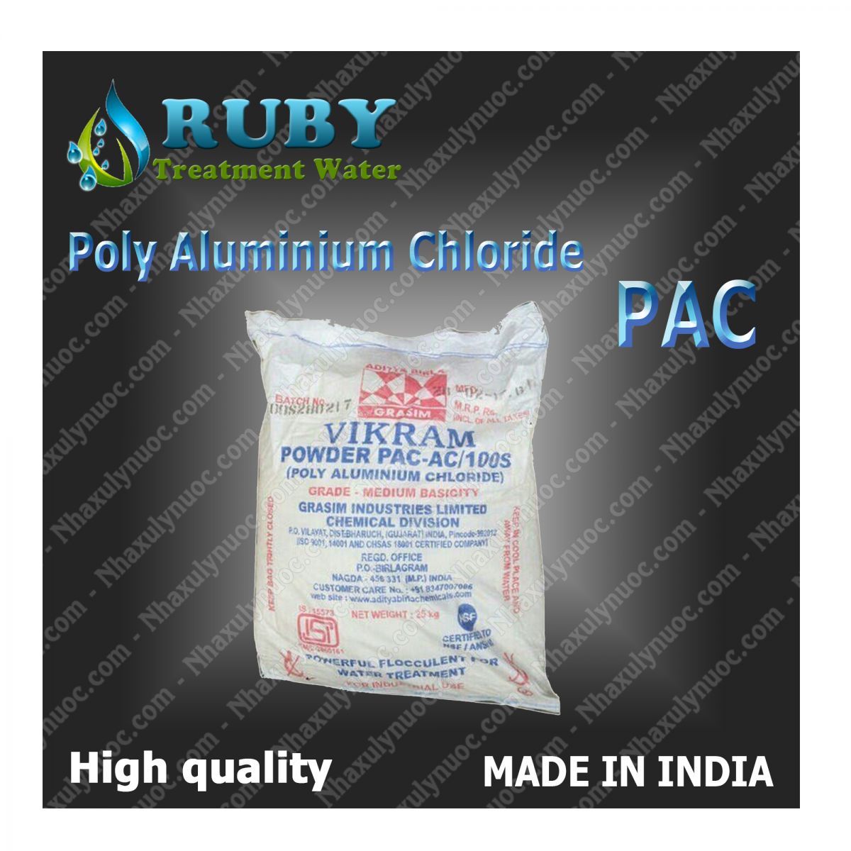 Ứng Dụng Poly Aluminium Chloride PAC 31% - Ấn Độ