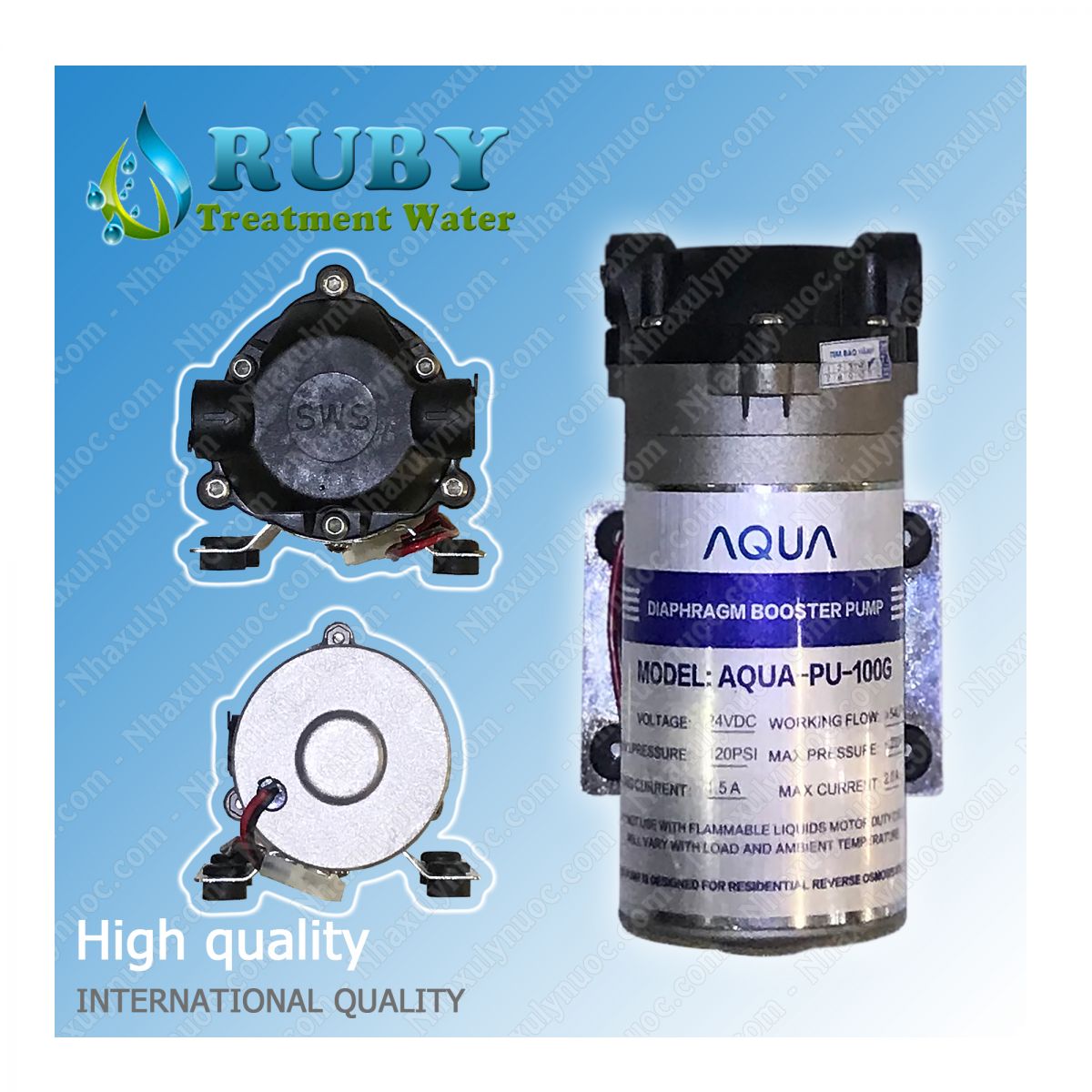 Chức Năng Bơm Nước RO Aqua 100G - 24 VDC