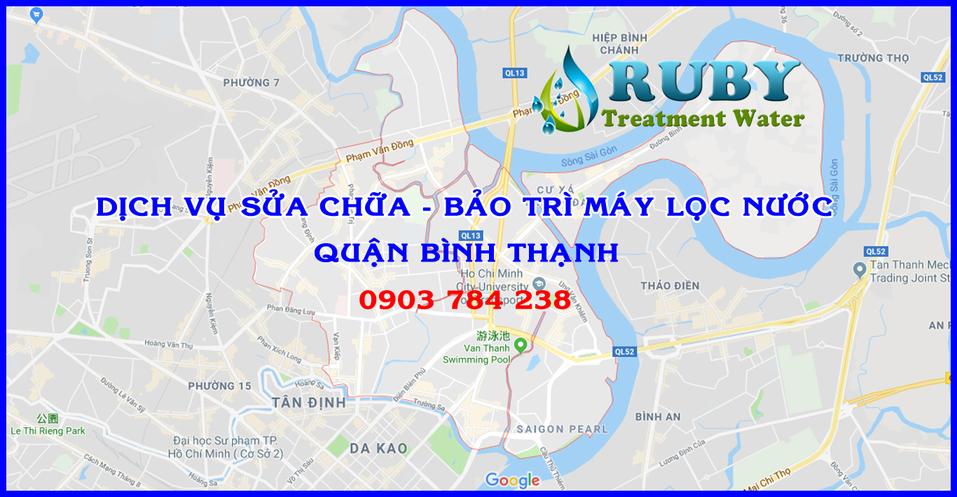 Maps Dich vu sua chua may loc nuoc Quan Binh Thanh