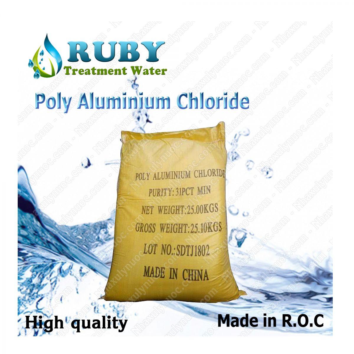 Thông tin sản phẩm Poly Aluminium Chloride PAC 31%